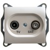 Schneider Electric GSL000697 ∙ Systeme Electric Glossa Перламутр Розетка TV-SAT оконечная 1DB