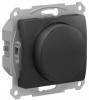 GSL000723 ∙ Systeme Electric Glossa Антрацит Светорегулятор (диммер) повор-нажим, LED, RC, 400Вт, мех.