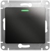 GSL000763 ∙ Systeme Electric Glossa Антрацит Переключатель 1-клавишный с подсветкой сх.6а, 10АХ