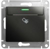 GSL000769 ∙ Systeme Electric Glossa Антрацит Выключатель карточный, сх.6