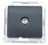 GSL000792 ∙ Systeme Electric Glossa Антрацит Розетка TV проходная 4DB