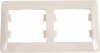 GSL000902 ∙ Systeme Electric Glossa Молочный Рамка 2-ая, горизонтальная