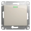 Schneider Electric GSL000913 ∙ Systeme Electric Glossa Молочный Выключатель 1-клавишный с подсветкой, сх.1а, 10AX