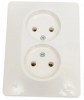 GSL000920 ∙ Systeme Electric Glossa Молочный Розетка 2-ая б/з (в сборе)