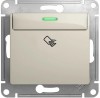 GSL000969 ∙ Systeme Electric Glossa Молочный Выключатель карточный, сх.6, 10AX