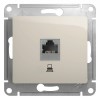 Schneider Electric GSL000981K ∙ Systeme Electric Glossa Молочный Розетка компьютерная RJ45 кат.5E