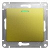 Schneider Electric GSL001013 ∙ Systeme Electric Glossa Фисташковый Выключатель 1-клавишный с подсветкой, сх.1а, 10AX