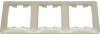 GSL001207 ∙ Systeme Electric Glossa Платина Рамка 3-ая, вертикальная