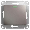 Schneider Electric GSL001213 ∙ Systeme Electric Glossa Платина Выключатель 1-клавишный с подсветкой, сх.1а, 10AX