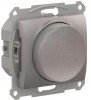 GSL001223 ∙ Systeme Electric Glossa Платина Светорегулятор (диммер) повор-нажим, LED, RC, 400Вт, мех.