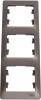 GSL001307 ∙ Systeme Electric Glossa Графит Рамка 3-ая, вертикальная