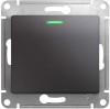 GSL001363 ∙ Systeme Electric Glossa Графит Переключатель 1-клавишный с подсветкой, сх.6а,10AX