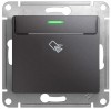 GSL001369 ∙ Systeme Electric Glossa Графит Выключатель карточный, сх.6, 10AX