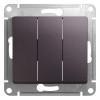 Schneider Electric GSL001431 ∙ Systeme Electric Glossa Сиреневый туман Выключатель 3-клавишный, сх.3, 10AX