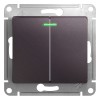 Schneider Electric GSL001453 ∙ Systeme Electric Glossa Сиреневый туман Выключатель 2-клавишный с подсветкой, сх.5а, 10AX