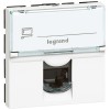 Legrand информ. 1-м СП Mosaic 2мод. RJ45 CAT.5E FTP бел. Leg 076555