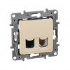 Legrand комп. + телеф. 1-м СП Etika RJ11 + RJ45 CAT.5E UTP сл. кость Leg 672352