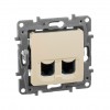 Legrand комп. СП Etika RJ45 + RJ45 CAT.5E UTP сл. кость Leg 672355