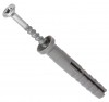 Kranz KR-01-3621-007 ∙ Дюбель-гвоздь потайной бортик, полипропилен 6х40мм, пакет (100 шт/уп) KRANZ