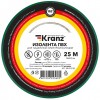 Kranz KR-09-2103 ∙ Изолента ПВХ KRANZ 0.13х15 мм, 25 м, зеленая (5 шт./уп.) ∙ кратно 5 рулон