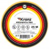 Kranz KR-09-2202 ∙ Изолента ПВХ KRANZ 0.13х19 мм, 25 м, желтая (5 шт./уп.)