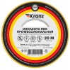 Kranz KR-09-2807 ∙ Изолента ПВХ KRANZ профессиональная, 0.18х19 мм, 20 м, желто-зеленая (10 шт./уп.) ∙ кратно 10 шт