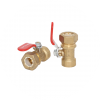 Kofulso Кр25F Кран шаровый для гофрированной трубы 25мм (мама) - 25мм×1''