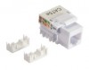 Netlink Модуль Keystone неэкранированный, RJ-45, cat.5e, 90°, 110/Krone тип, универсальный, белый (51040)