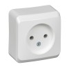 Schneider Electric PA16-002K ∙ Systeme Electric Этюд наруж Крем Розетка 1-ая б/з со шторками