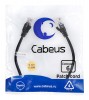 Cabeus PC-UTP-RJ45-Cat.6-0.3m-BK (8661c)
