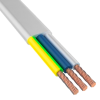 Провод ШВВП 3х0,75 мм² белый Мастер тока 100м