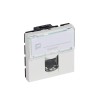 Legrand RJ 45 - Программа Mosaic - категория 5е - UTP - 2 модуля - белый Leg 076554